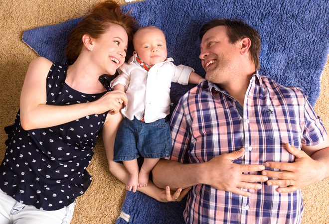 Amy Davidson with baby Lennox and Kacy Lockwood