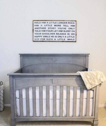 Evolur santa fe crib best sale storm grey