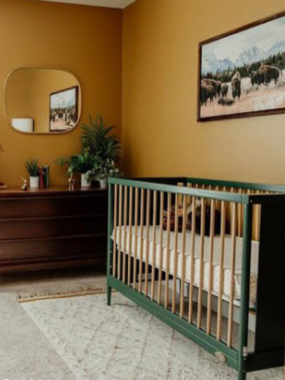 Dream On Me Clover 4 in 1 Crib, modern crib, boho nursery