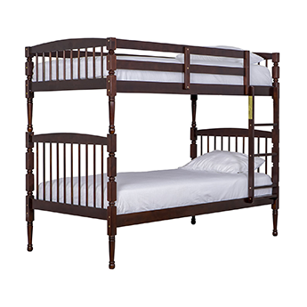Dream On Me Julia 2-in-1 Twin Over Twin Bunk Bed 